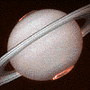 Saturn with Aurora