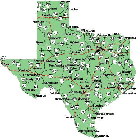 political maps of texas. Map